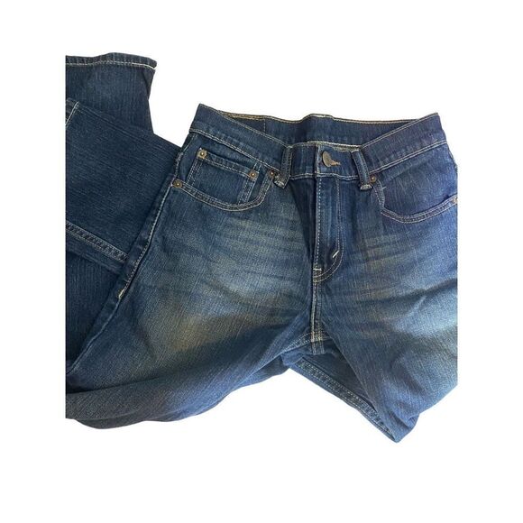 Levi Strauss 511 Men's High Rise Skinny Dark Wash Blue Denim Jeans Size 14R - Picture 3 of 5